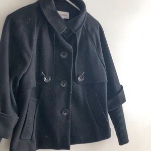 Calvin Klein Wool Blend Poncho Coat